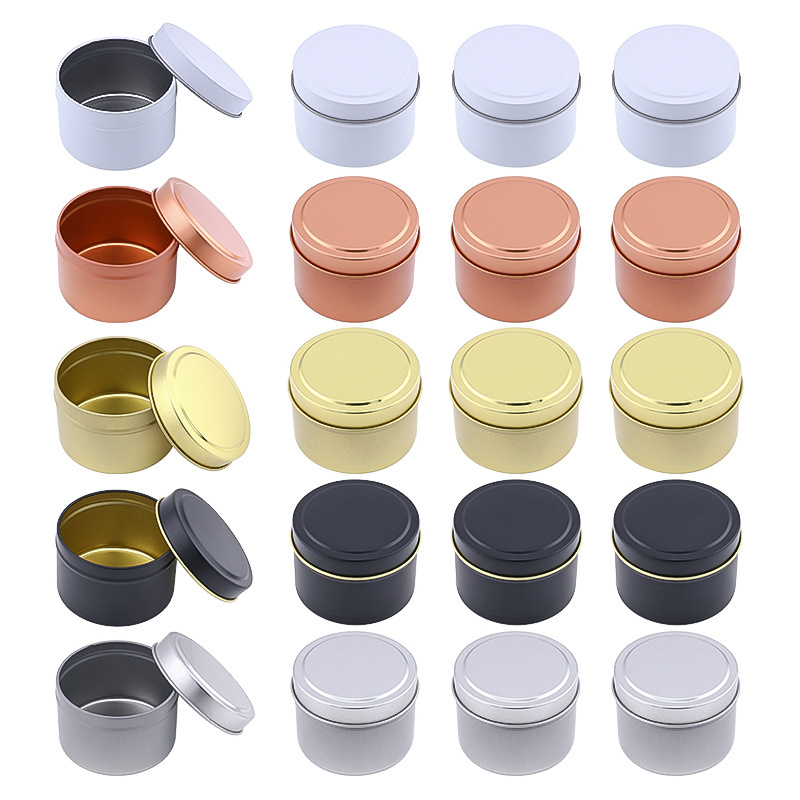 蓋付き丸型アルミキャンドル缶、キャンドル作り用空の金属瓶、化 - Candle Making Jars With Lids のレビューと価格
