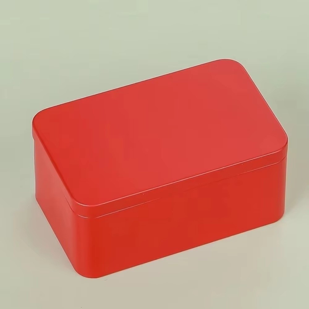 新しい無地のブリキ缶、蓋付きティーケース、正方形の収納ボック - Tin Container Lid のレビューと価格