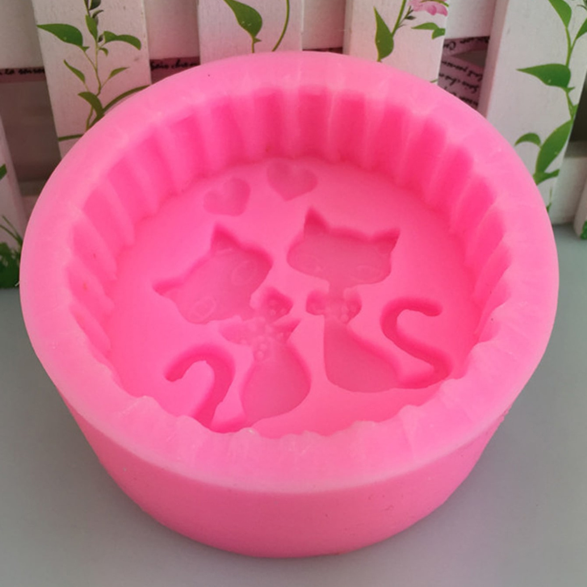 1ピースシリコン製猫型石鹸型 - 丸型DIYキャンドル作成型 - Candle Making Tutorial のレビューと価格