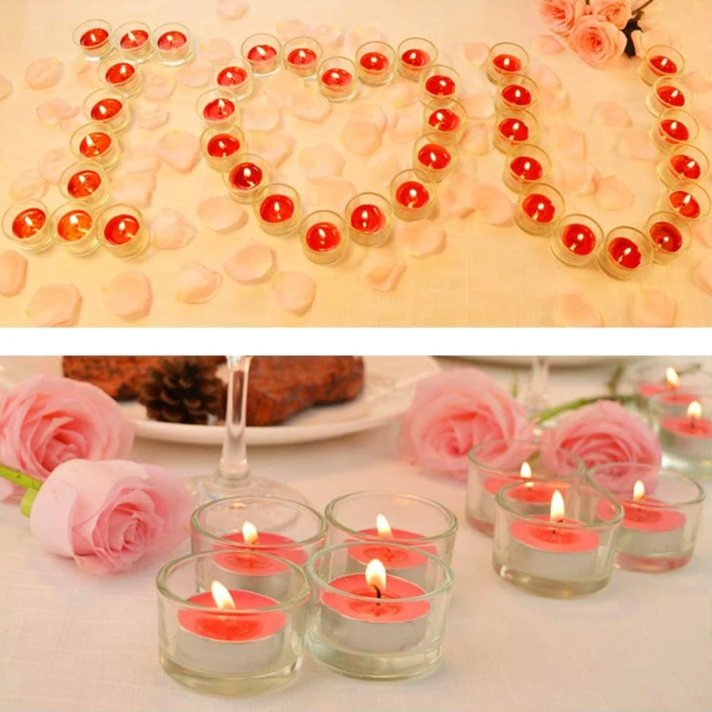 透明なガラス製ティーライトキャンドルホルダー、結婚式、パーテ - Candle Making Jars With Lids のレビューと価格