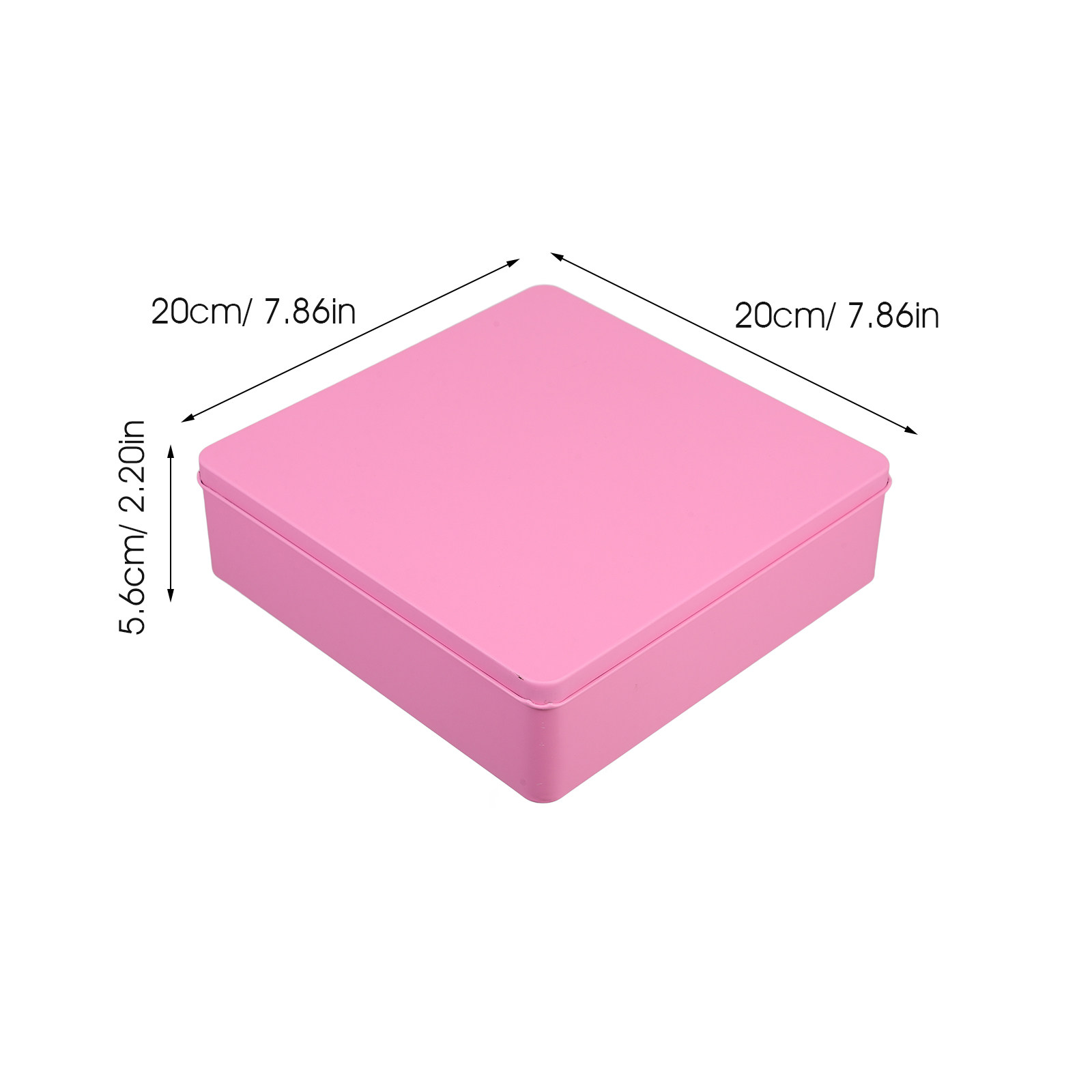 大型の装飾的なブリキ製収納ボックス。正方形のクッキー缶。密閉 - Tin Container Lid のレビューと価格