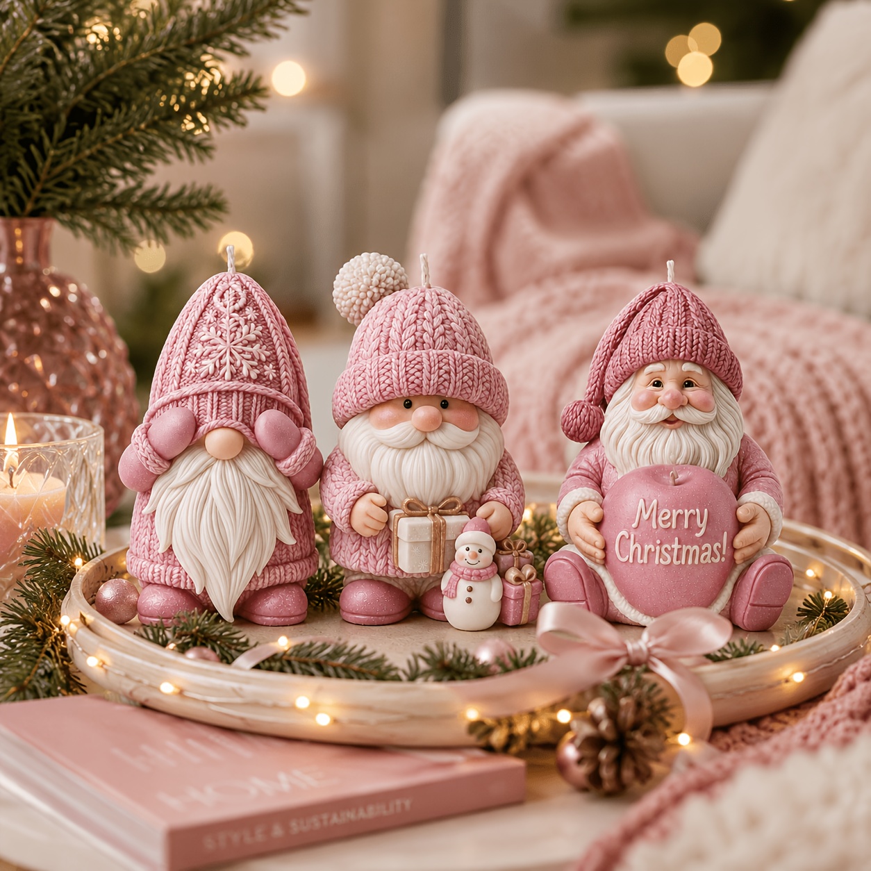 クリスマスホリデーゴーニムシリコンキャンドルモールド、北欧サ - Candle Making Kits のレビューと価格