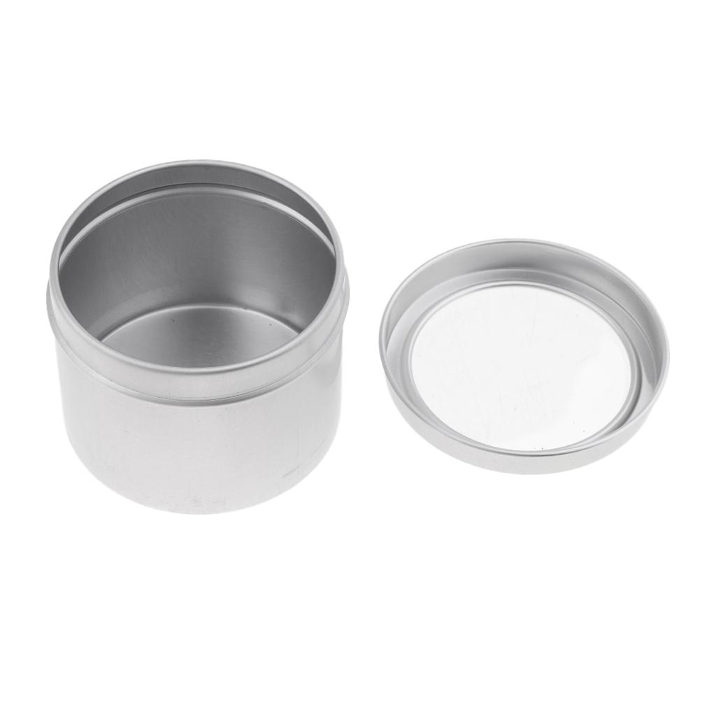 空の化粧品容器 アルミ缶 ねじ蓋付き 丸型容器 キャンディ、 - Tin Container Lid のレビューと価格